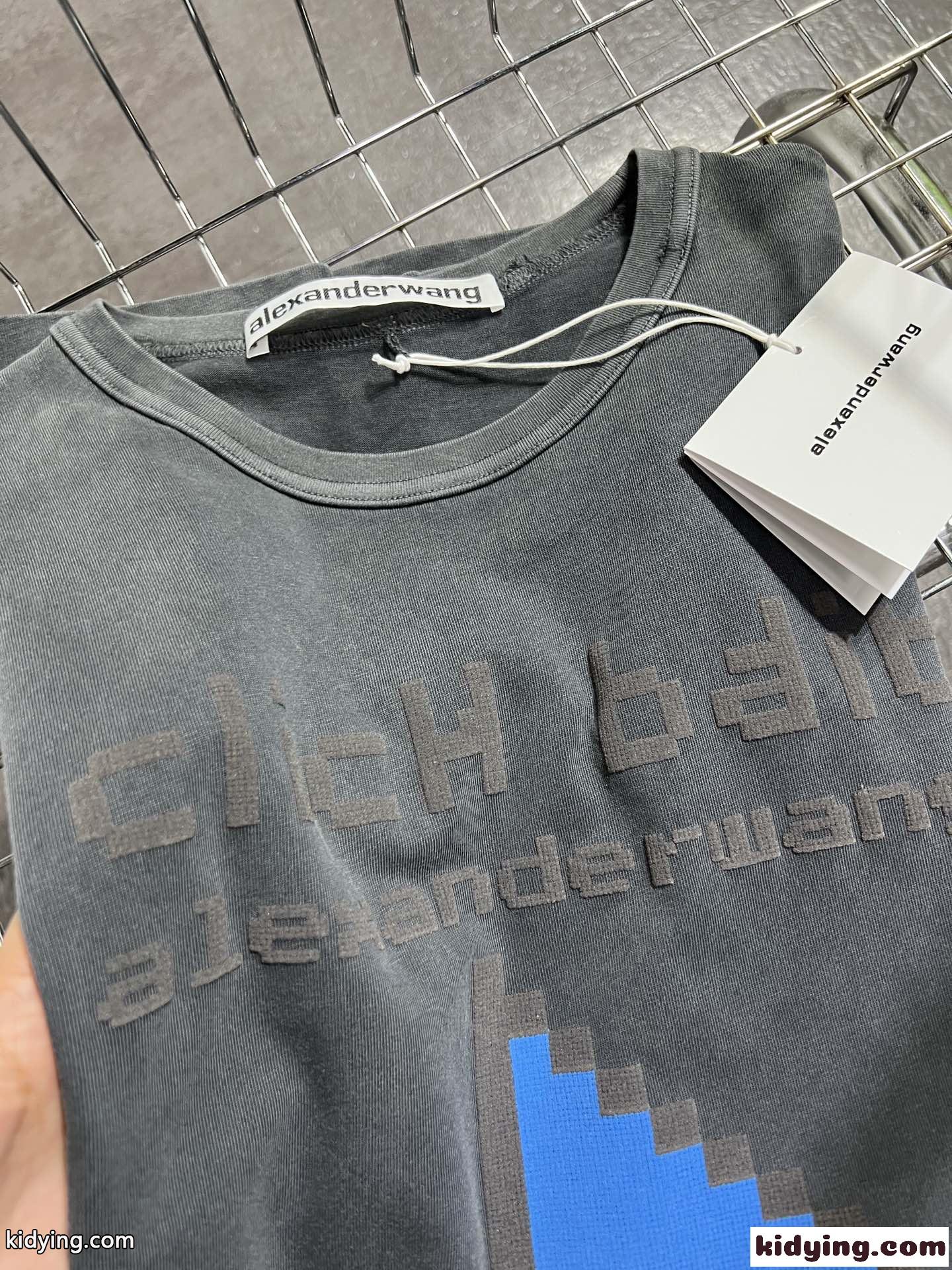 ユニセックス ファッション clickbait オーバーサイズ アレキサンダーワング Tシャツ コピー-3