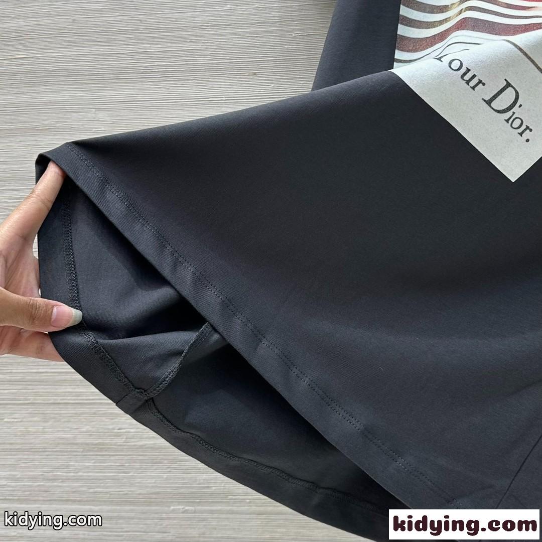 人気新作 Dior Heritage Tシャツ クリスチャン・ディオール Tシャツ 偽物 ブラック-0