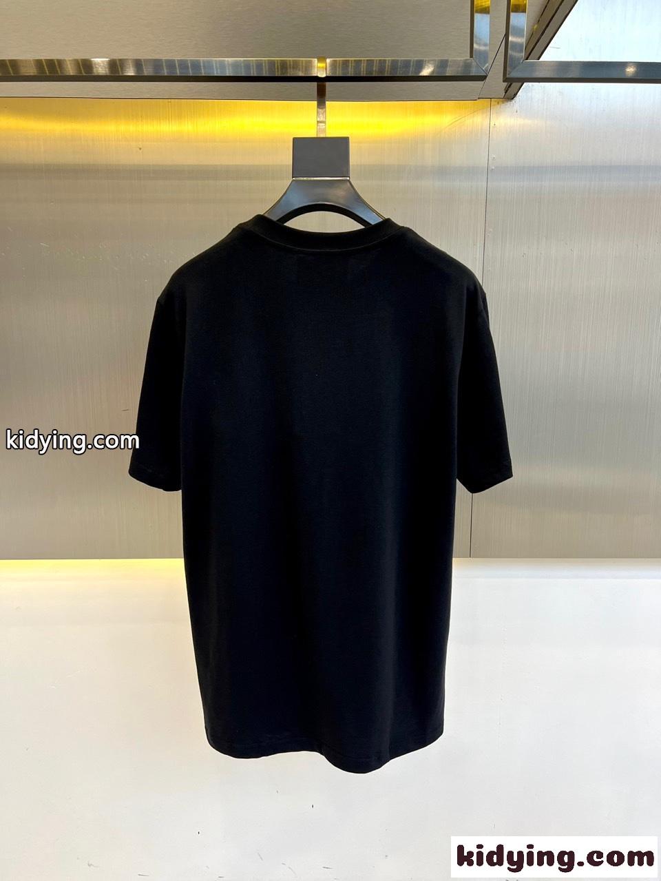 カジュアル ロゴ 半袖Tシャツ グッチ Tシャツ コピー コットン ブラック-3