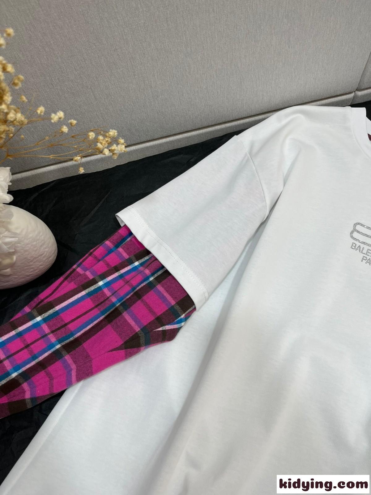 お洒落 レイヤード 長袖 クルーネック バレンシアガ tシャツ コピー カジュアル 合わせやすい-2