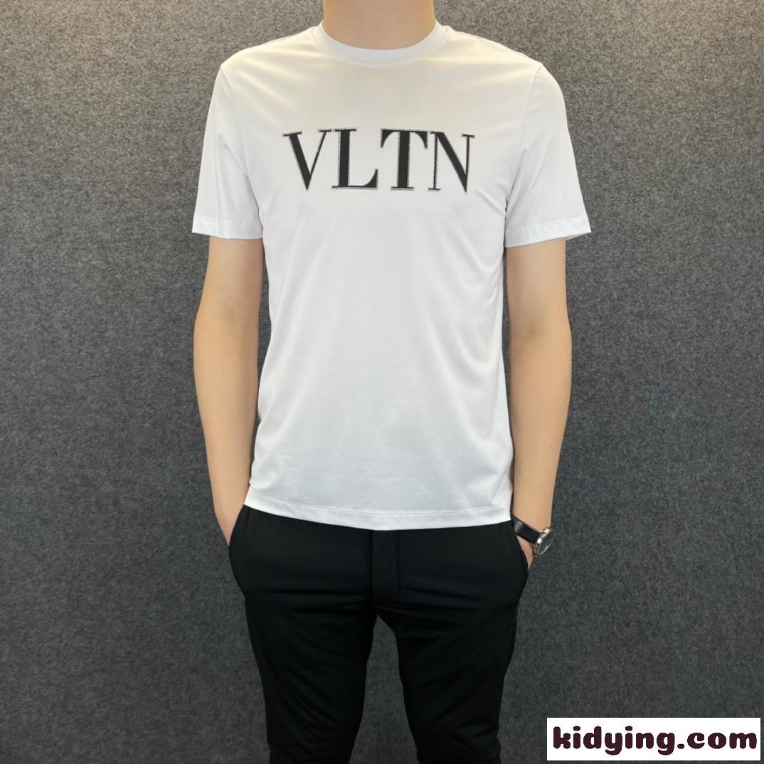 3色あり クルーネック VLTN 柔らかい ヴァレンティノ Tシャツ コピー 着心地いい 春夏 半袖 トップス-0