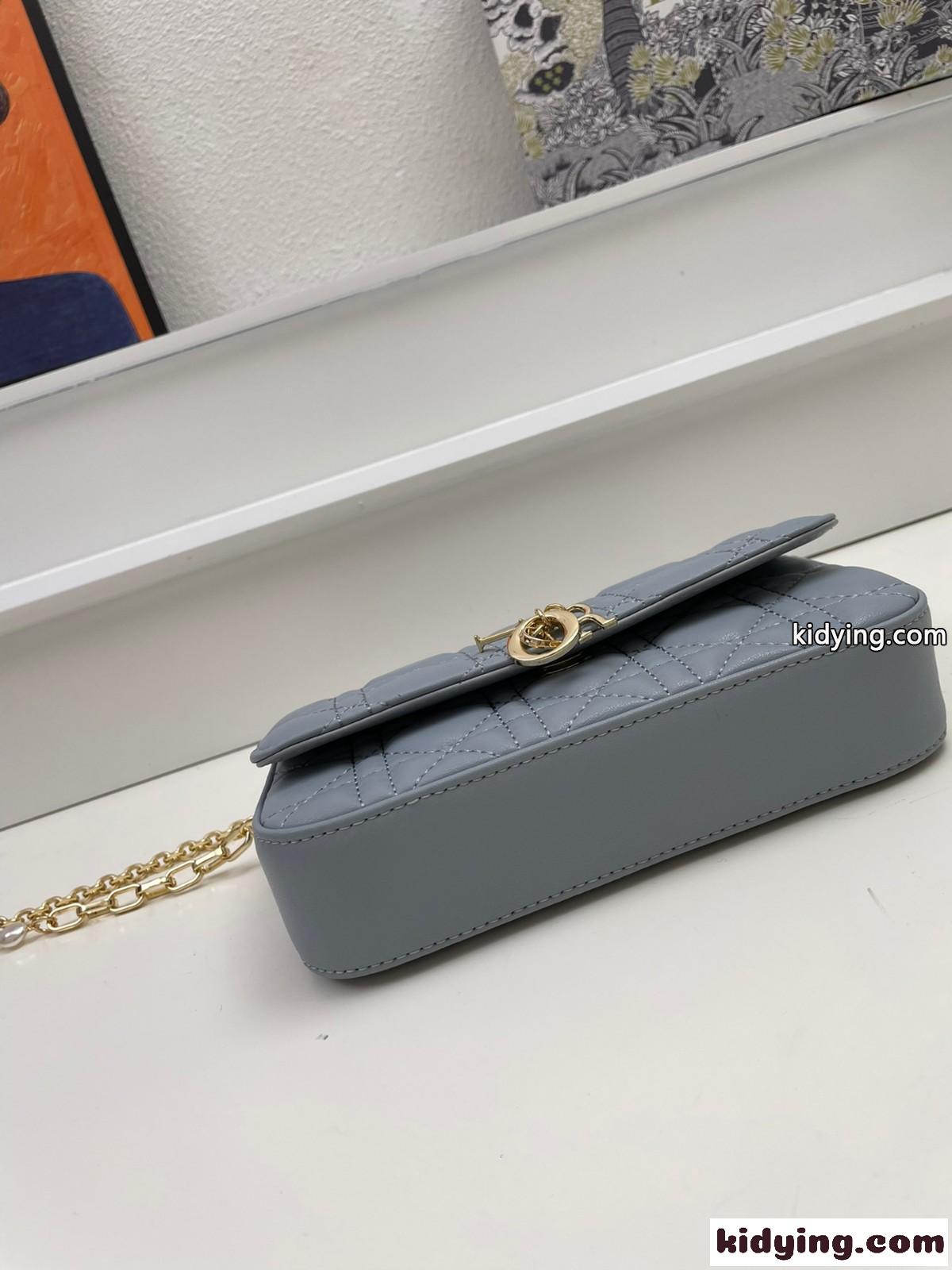 LADY DIOR フォンポーチ クリスチャン・ディオール バッグ コピー レディース チェーンバッグ ブルー-3