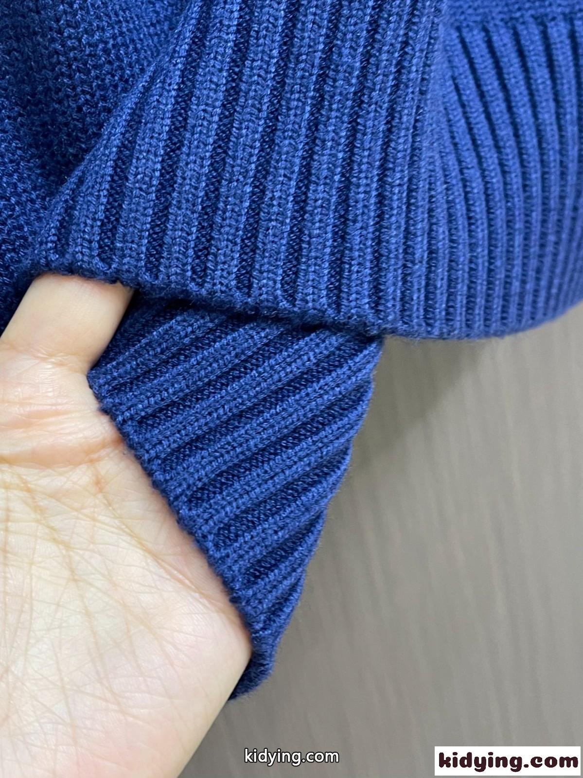アナグラム 刺繍入り ロエベ セーター コピー ウール クルーネック ブルー-3