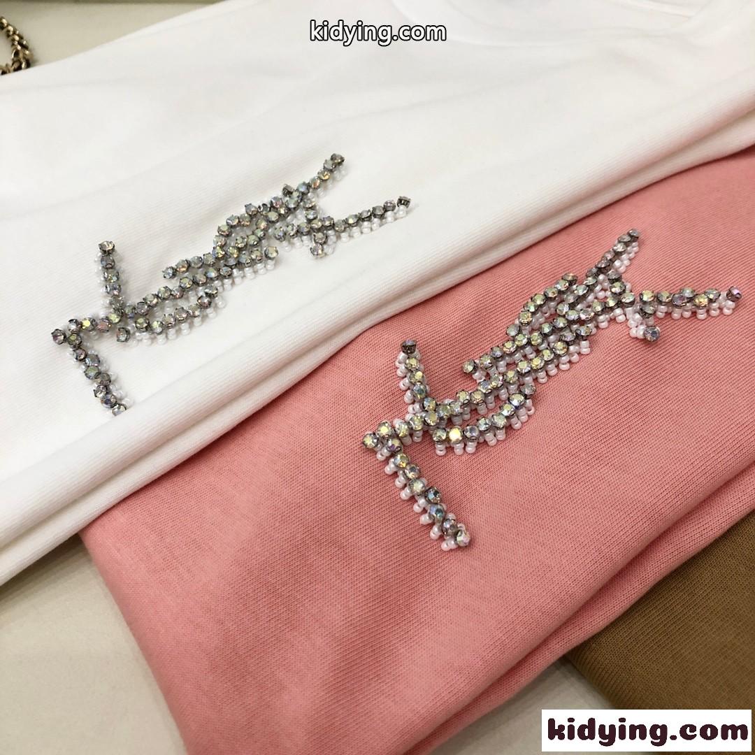 4色あり 春夏 新作 着心地いい イヴ・サンローラン 半袖Tシャツ コピー エレガント カジュアル 通気 トップス-4