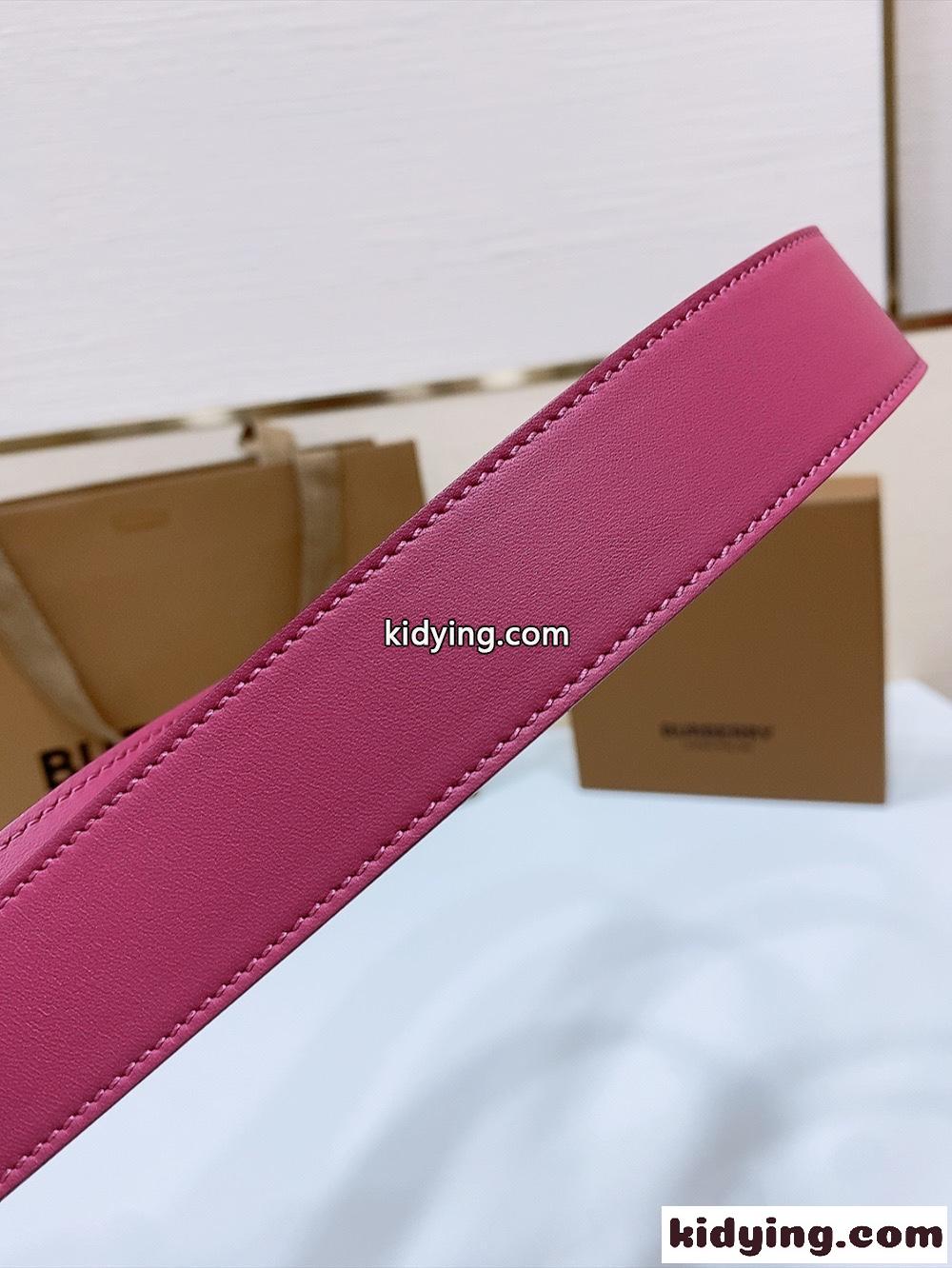 洗練された 上品 バーバリー ベルト コピー TBバックル 合わせやすい レザーベルト-4