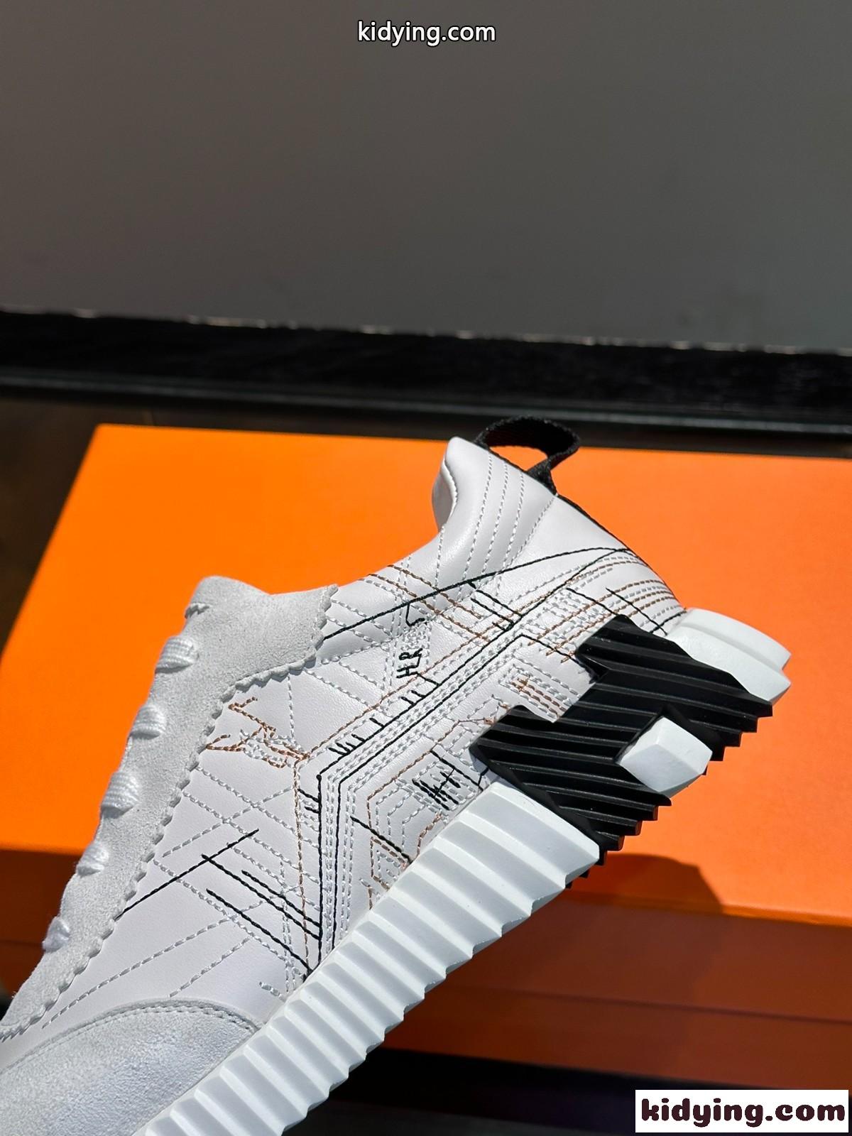 大人気 HERMES バウンシング スニーカー エルメス スニーカー コピー ホワイト-2