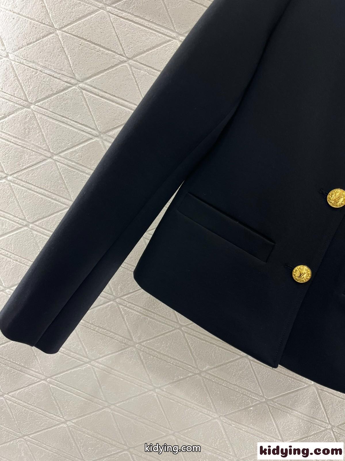 LV ボタン オフィサージャケット ルイヴィトン ジャケット コピー オフィス 通勤-3
