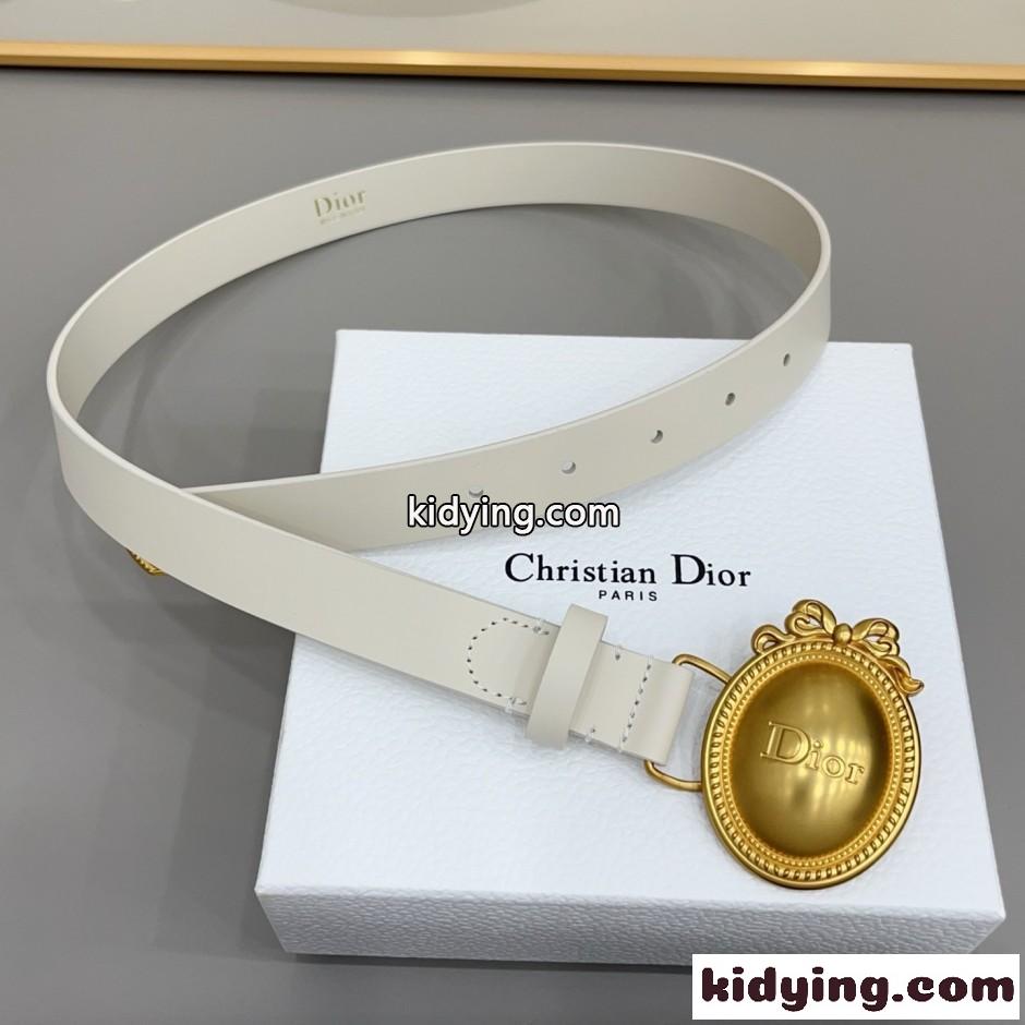 人気 新作 おしゃれ Dior Médaillon ベルト スーパーコピー ホワイト-3