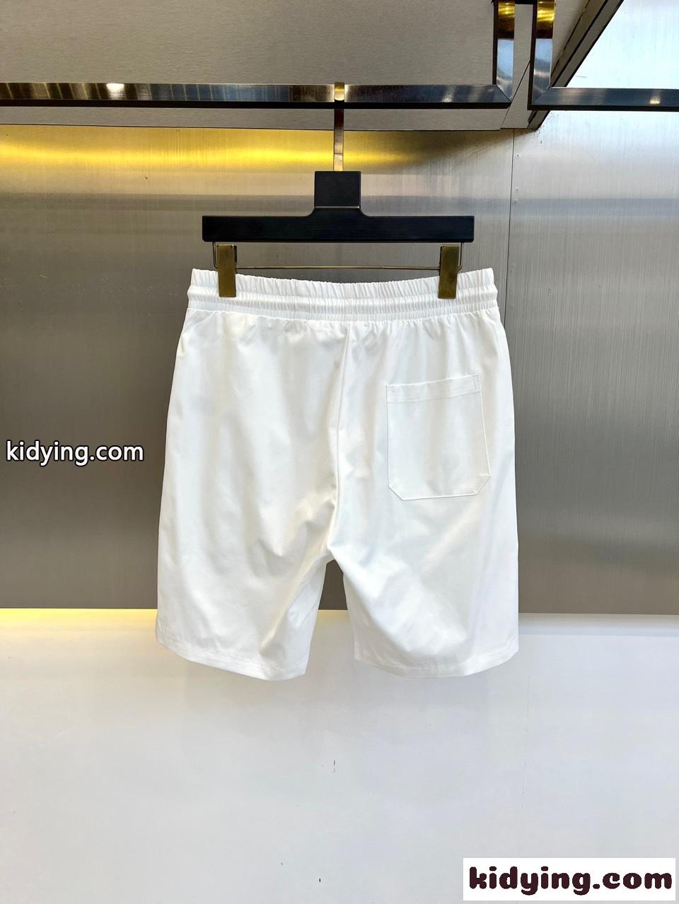 シンプル ロゴプリント ショートパンツ クロムハーツ パンツ 偽物 ホワイト-1