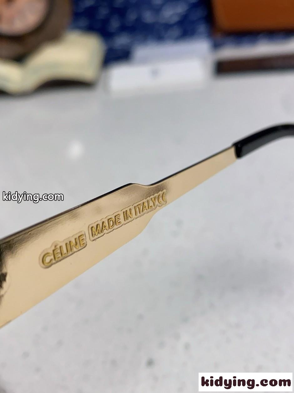 セリーヌ サングラス 偽物 ラインストーン オーバル アイウェア-4