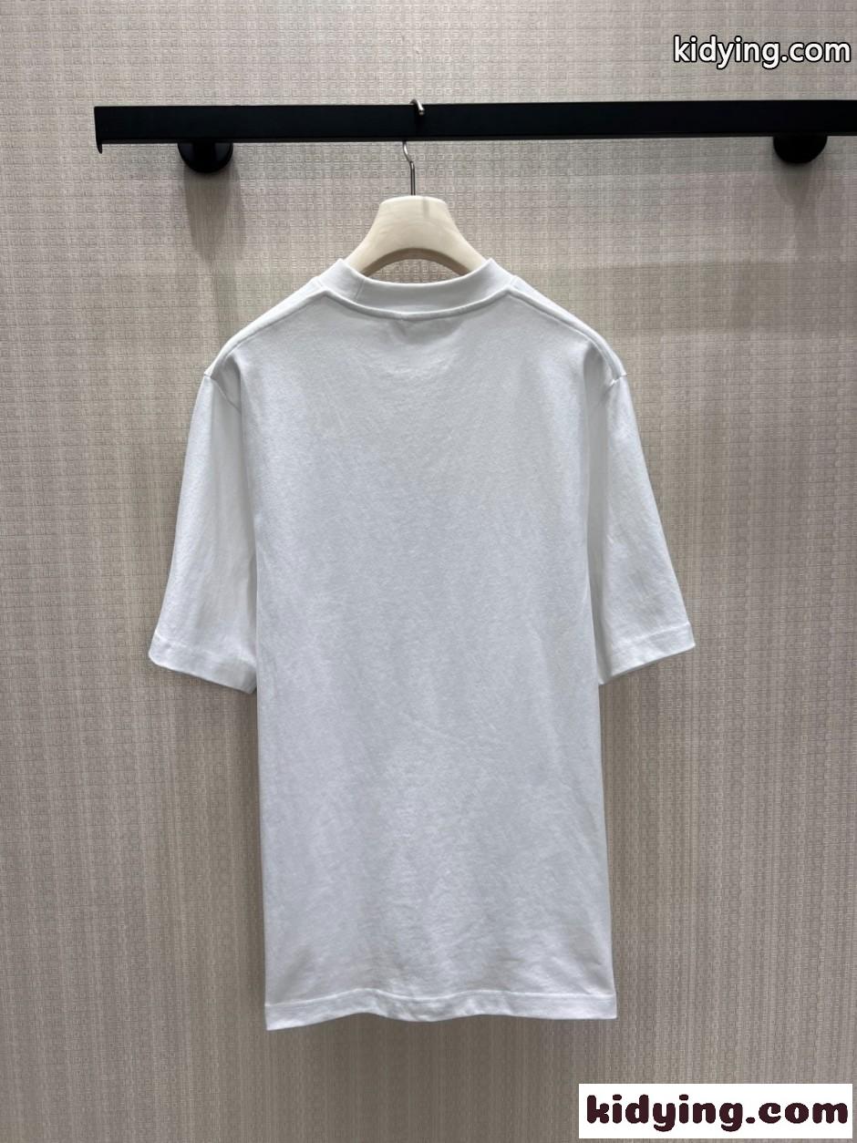 ラインストーン ピンホイール 半袖tシャツ アレキサンダーワング Tシャツ コピー ホワイト-1
