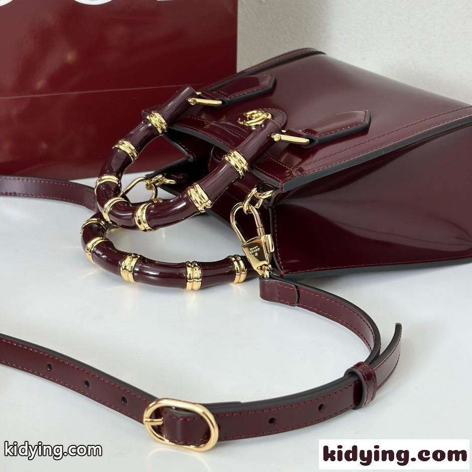 GUCCI ダイアナ スモール トートバッグ グッチ スーパーコピー 832936 ボルドー-3