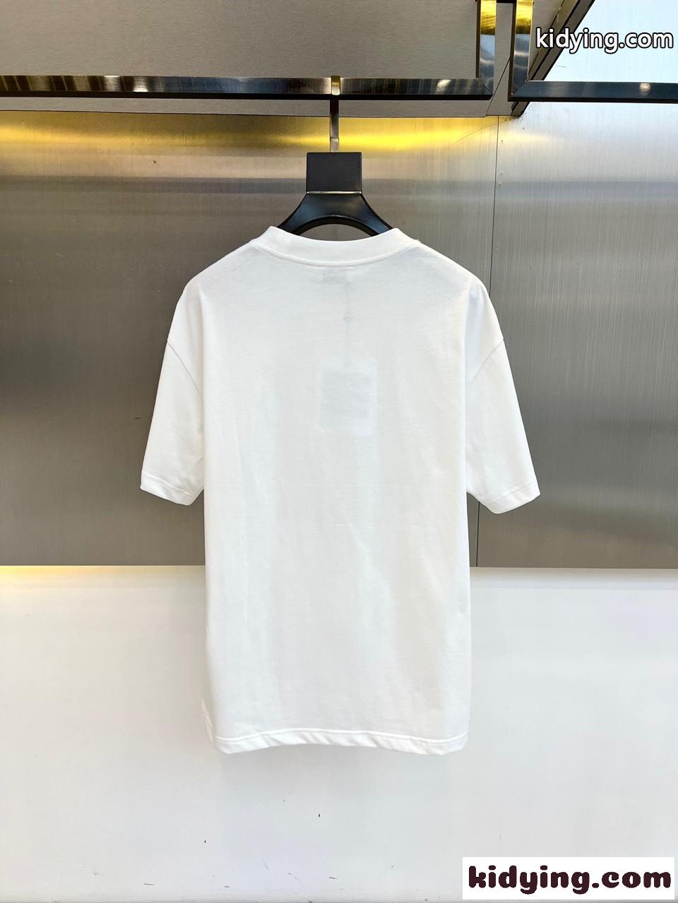 モンクレール Tシャツ コピー 定番 カジュアル 半袖Tシャツ クルーネック ホワイト-4
