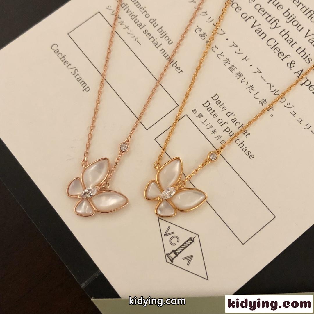 シンプル ベーシック ヴァンクリーフ&アーペル ネックレス コピー 人気 レディース アクセサリー 蝶結び-1