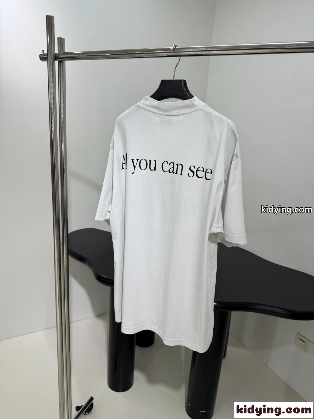 バレンシアガ 360 SUNGLASSES Tシャツ コピー ユニセックス オーバーサイズ-2