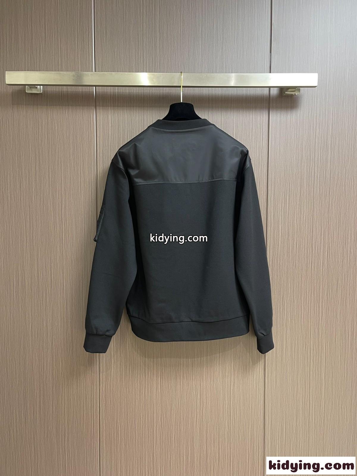 コットンフリースx Re-Nylon スウェットシャツ プラダ パーカー コピー カジュアル-1