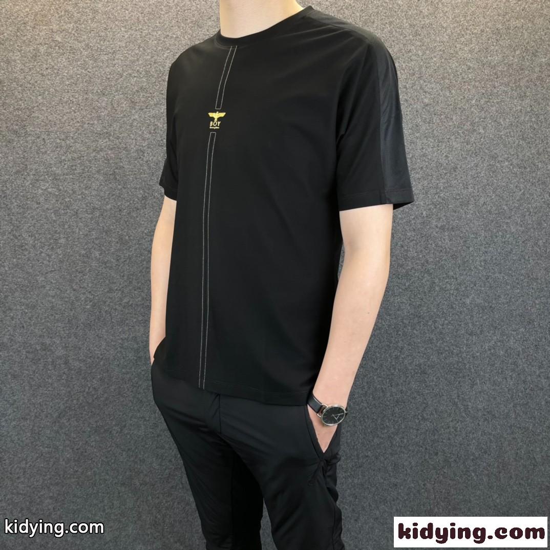洗練された おしゃれ クールネック ボーイロンドン Tシャツ メンズ コピー 半袖 春夏 着心地いい カジュアル 柔らかい-0