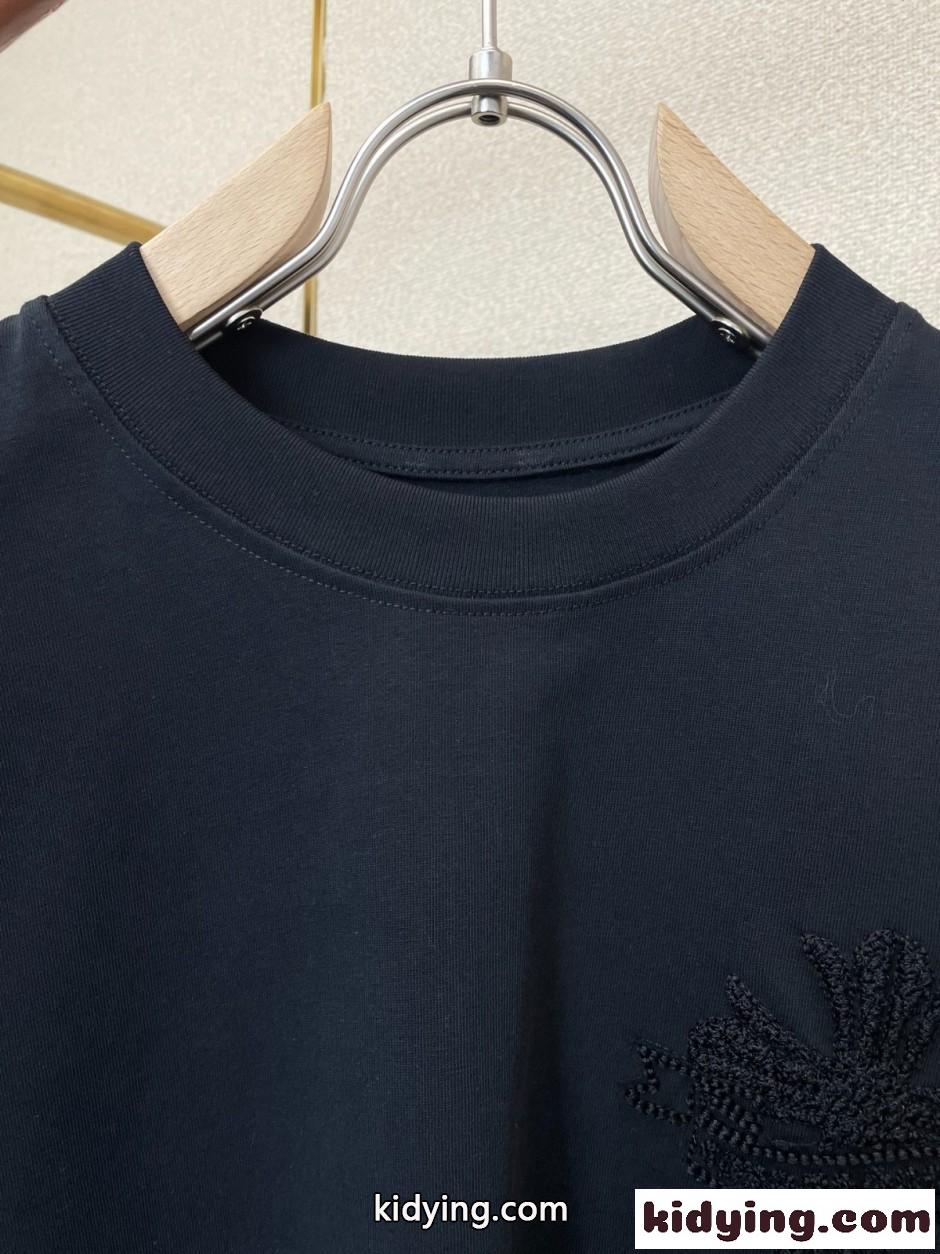 カジュアル クルーネック 半袖Tシャツ クロムハーツ Tシャツ 偽物 合わせやすい-3