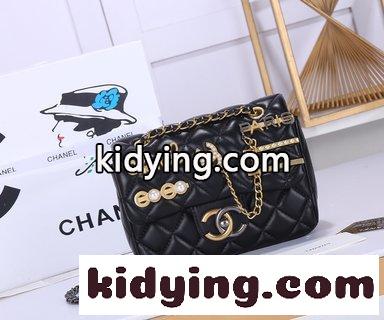 シャネル バッグコピー 全皮chanelシャネル 2021新型牛皮小香風菱格チェーンバッグ 片肩斜めショルダーバッグ-2