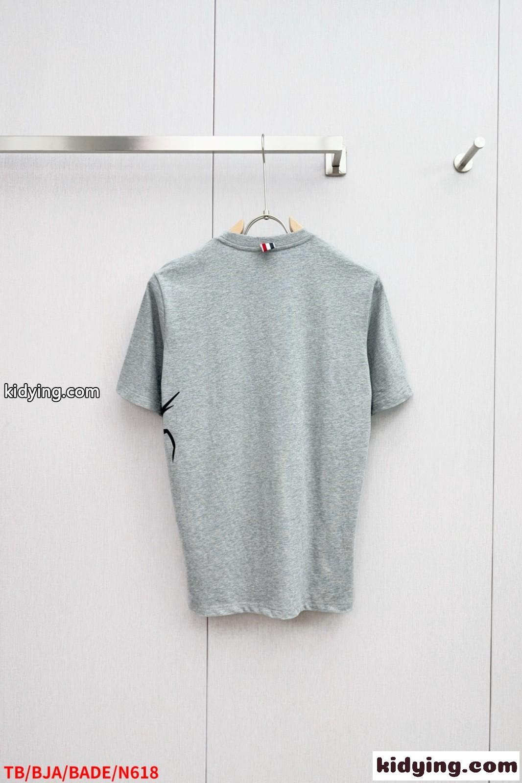 カジュアル プリント コットン 半袖Tシャツ トムブラウン Tシャツ 偽物-2