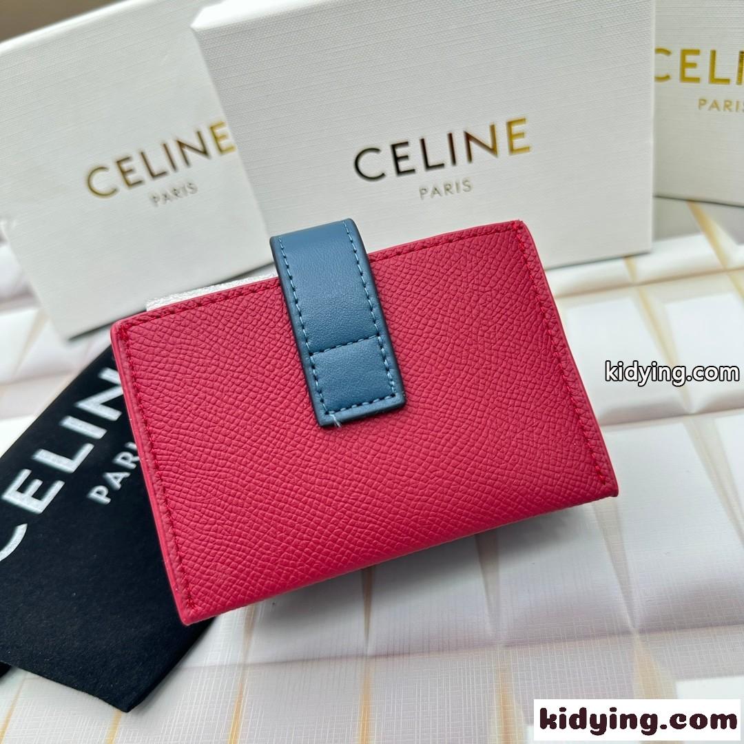 セリーヌ CELINE アコーディオン カードホルダー コピー 人気 ロゴ-2
