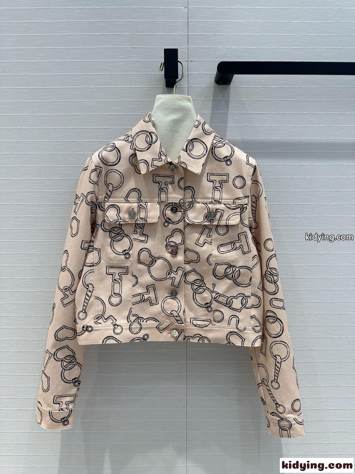 お洒落に着こなす♥プリントデニムジャケット エルメス ジャケット コピー レディース-2