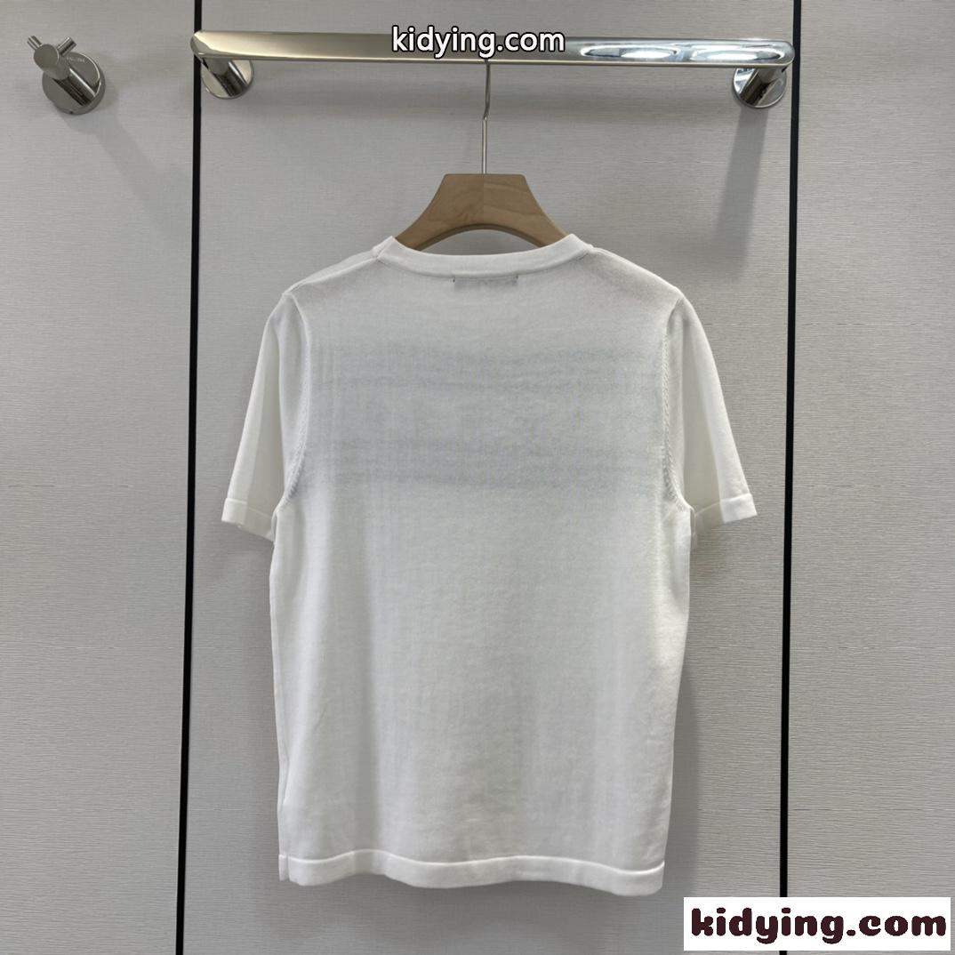 春夏 お洒落 クルーネック コットンジャージー ルイ・ヴィトン Tシャツ コピー 半袖 薄手 トップス-1