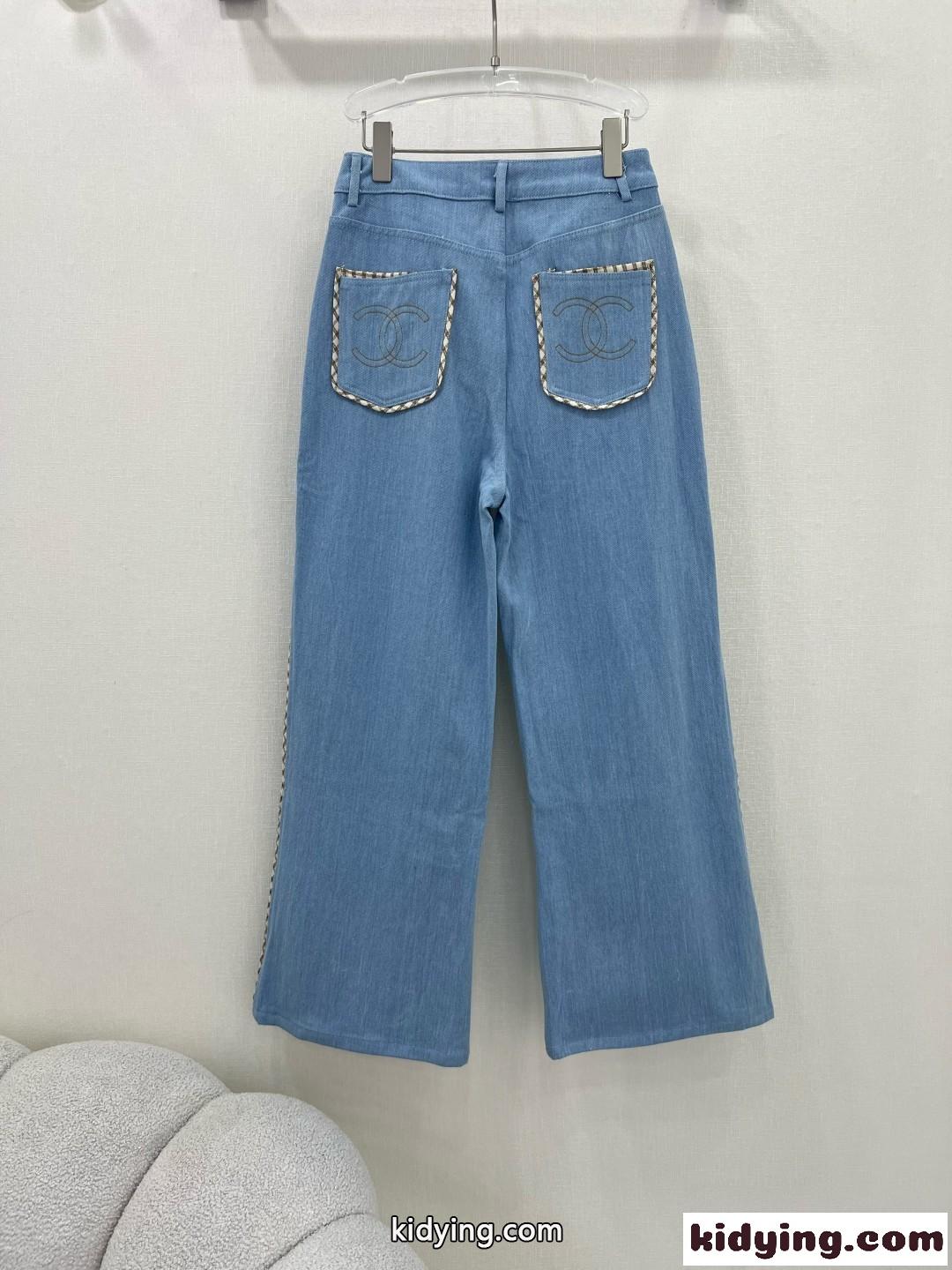 シャネル ジーンズ コピー レディース シンプル 合わせやすい デニムパンツ-3