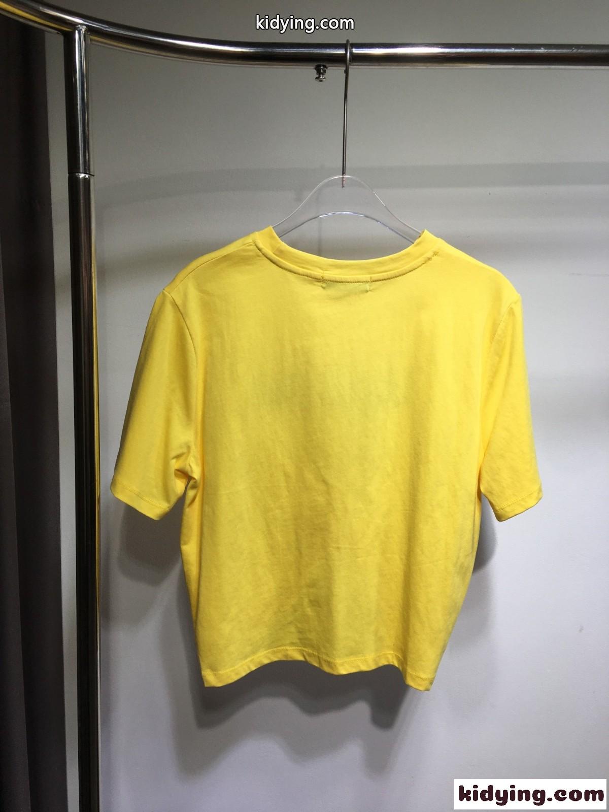 セーフティー ピン ロゴ 半袖Tシャツ ヴェルサーチェ Tシャツ コピー イエロー-0