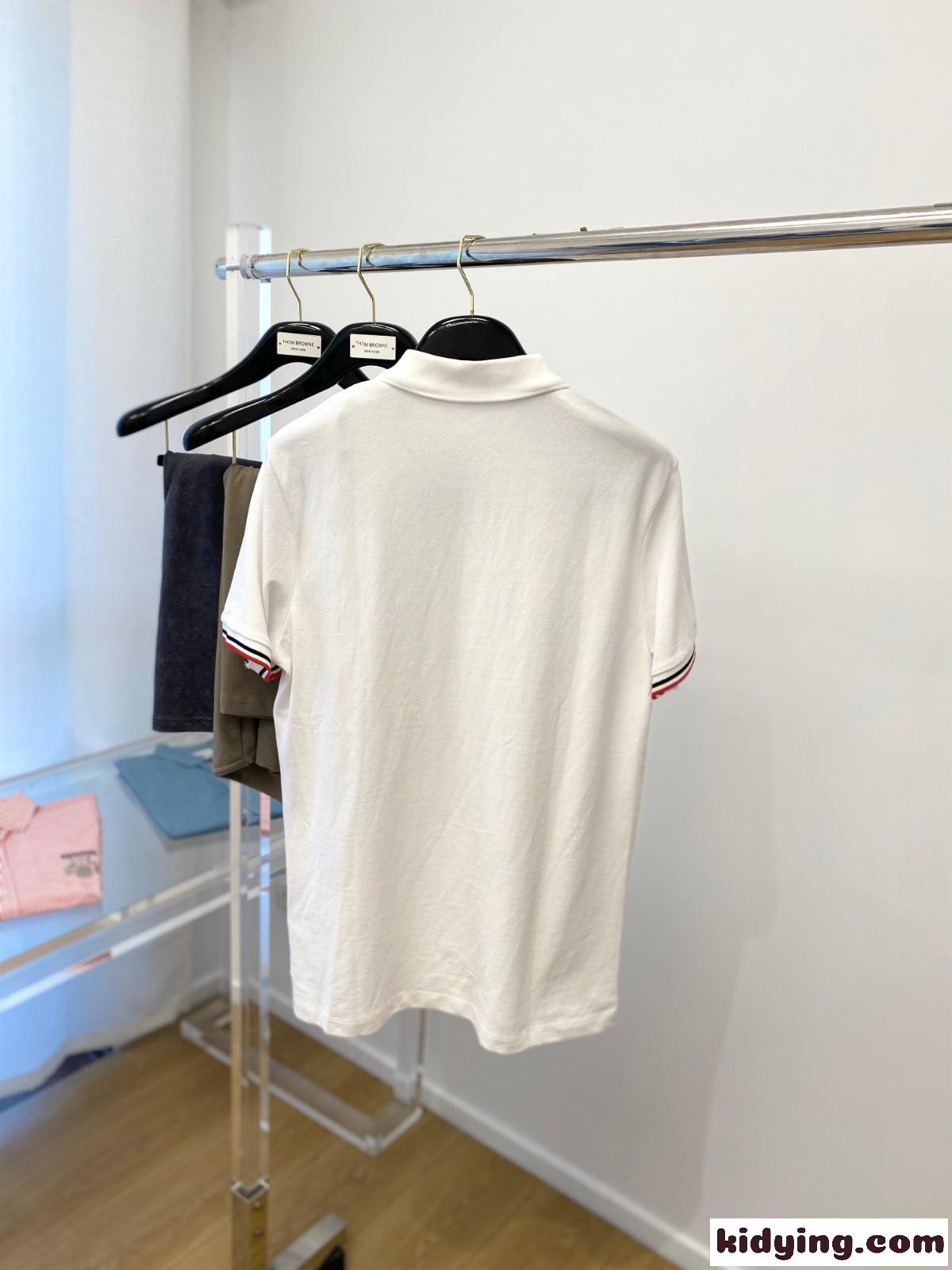 モンクレール Tシャツ コピー おしゃれ ロゴ入り 半袖 メンズ ポロシャツ ホワイト-4