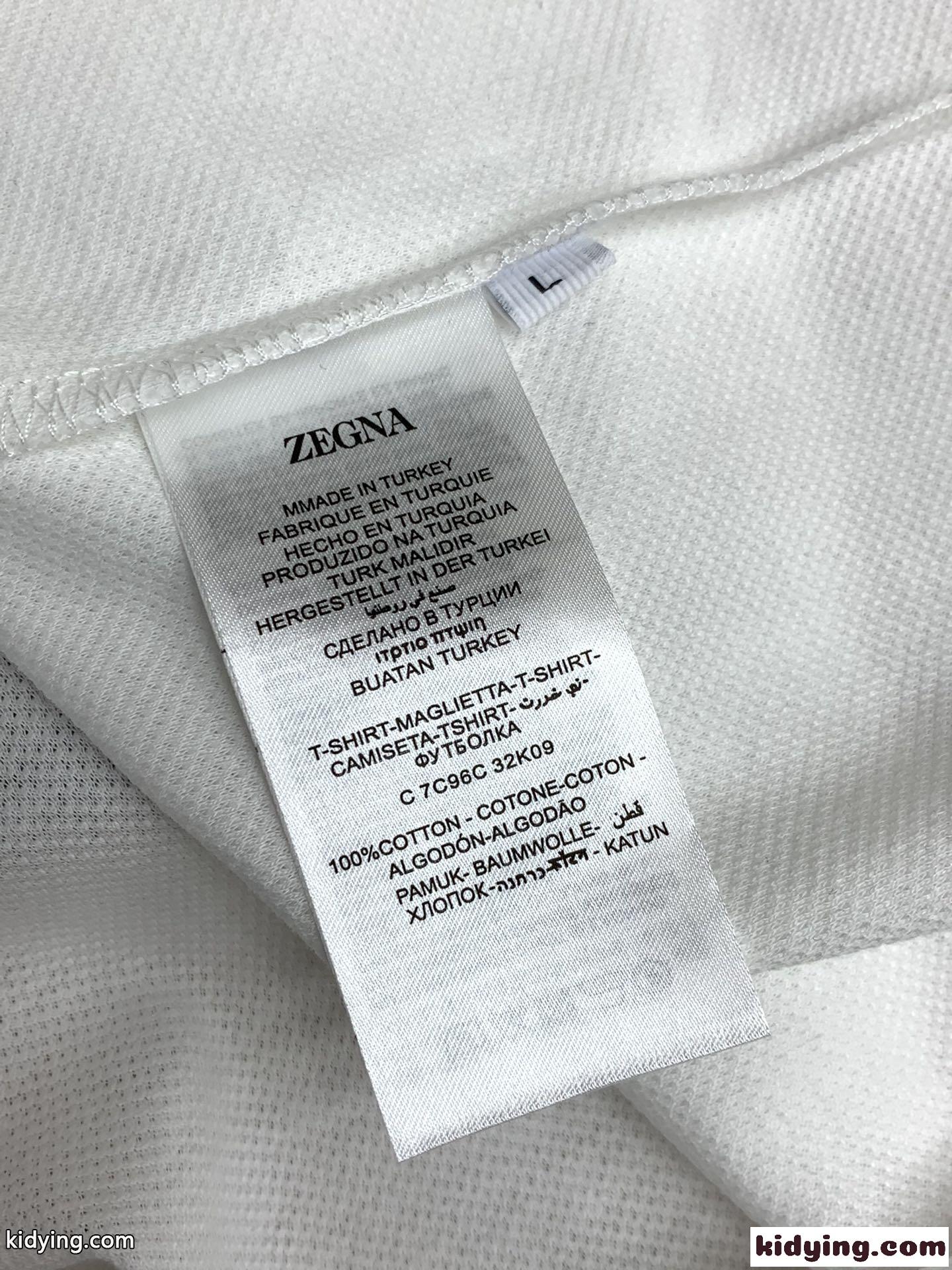 カジュアル コットン 半袖 ポロシャツ エルメネジルド・ゼニア Tシャツ コピー ホワイト-4
