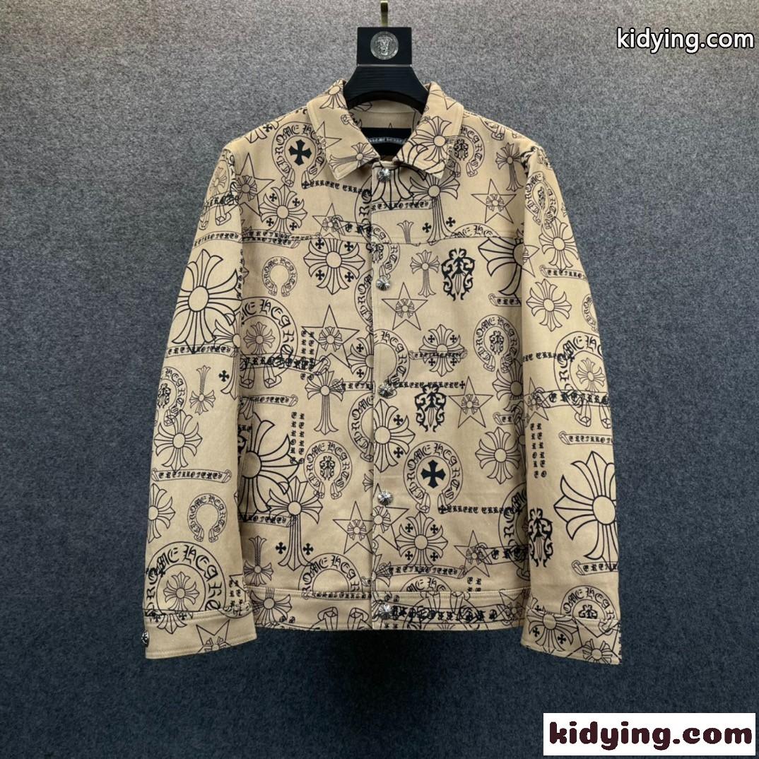 個性 ロゴ 刺繍 デニム ロムハーツ ジャケット コピー メンズ 注目される おしゃれ カジュアル 人気 ファッション-2