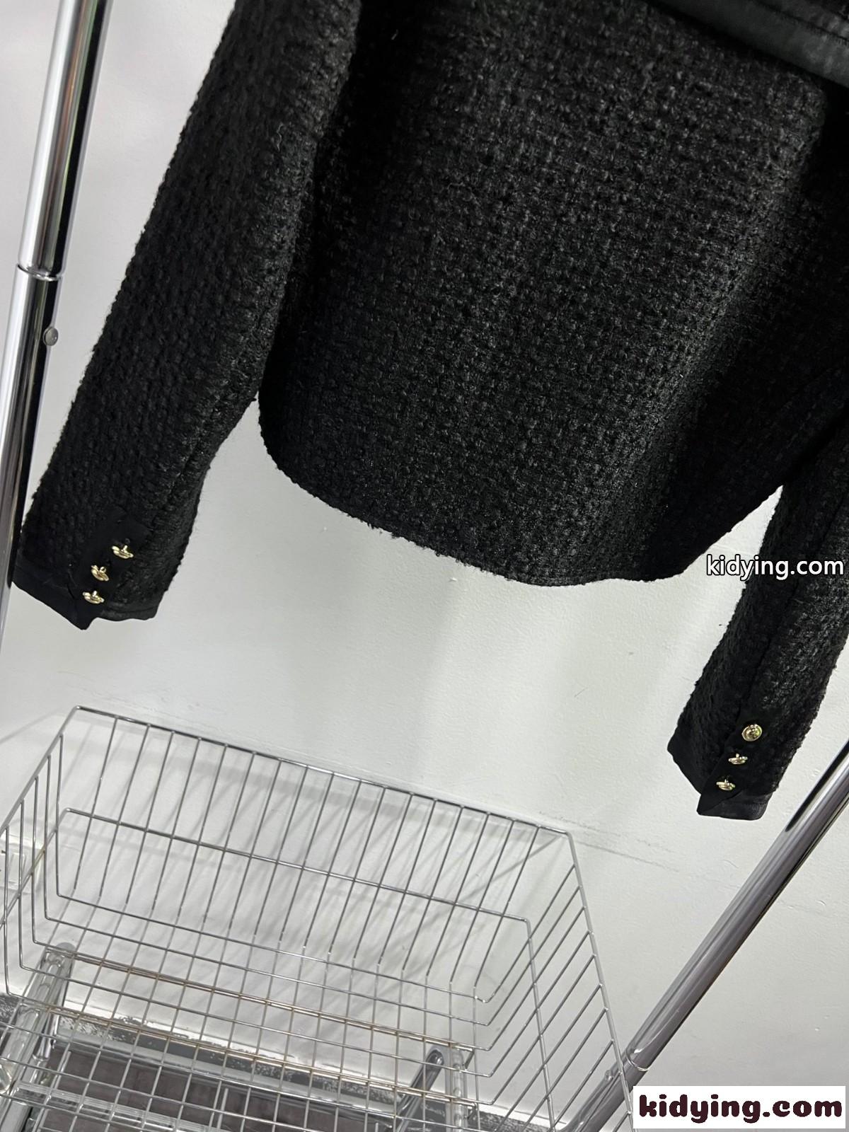 シングルブレスト ツイード ジャケットミュウミュウ ジャケット コピー クロップド レディース-4