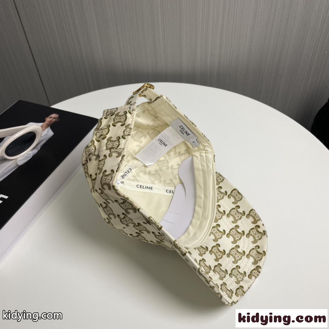 お洒落 上品 トリオンフ総柄 セリーヌ キャップ コピー 5色展開-3