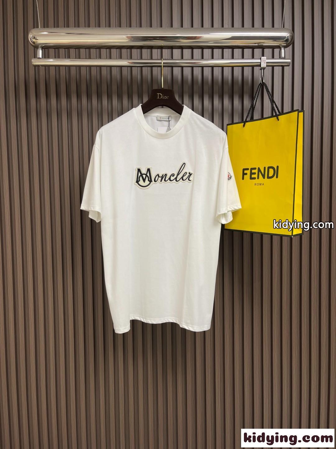 定番 カジュアル ロゴ 半袖Tシャツ モンクレール Tシャツ コピー コットン-2