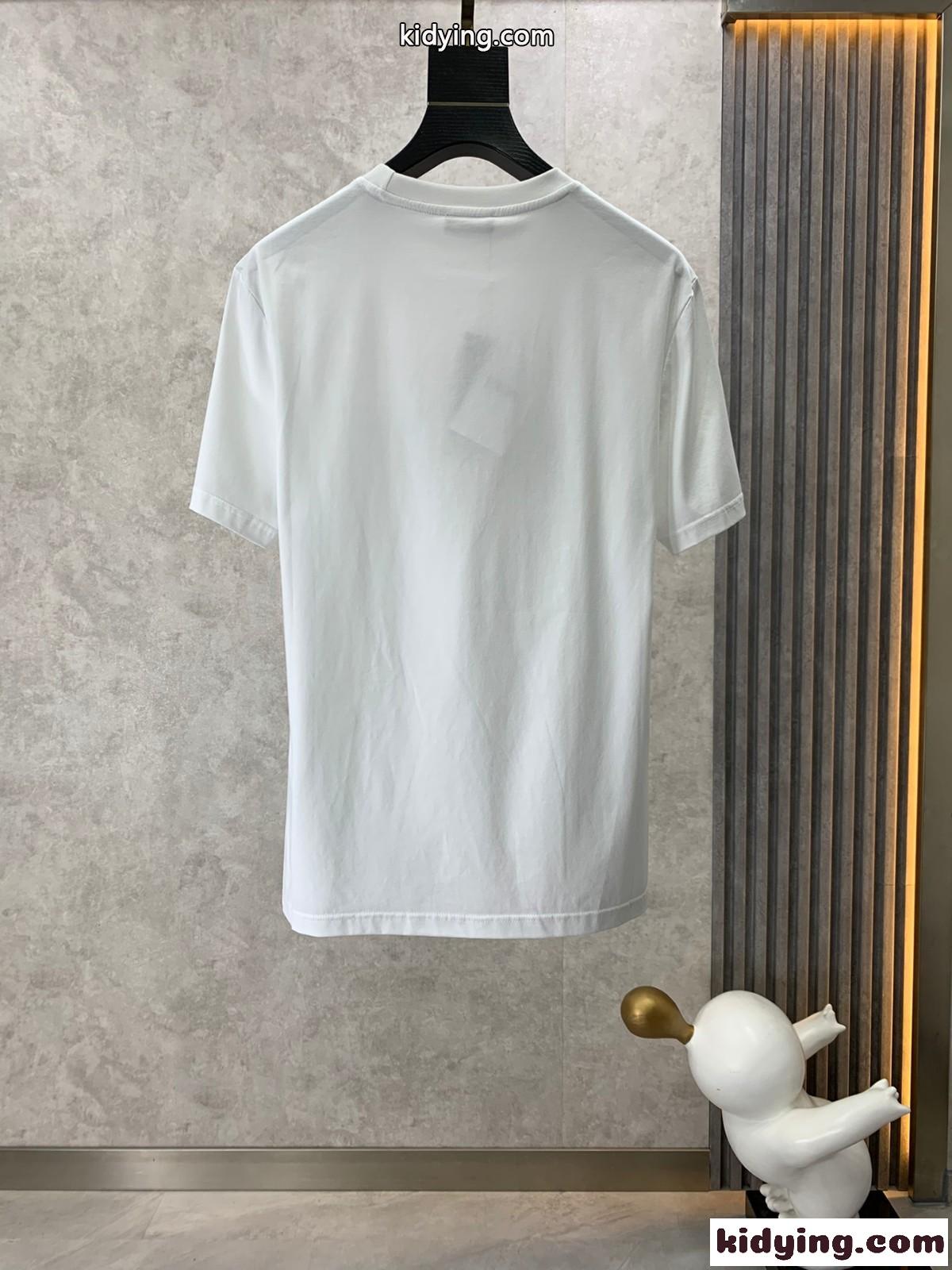 シンプル クルーネック クリスチャン・ディオール Tシャツ コピー おしゃれ 半袖 トップス-2
