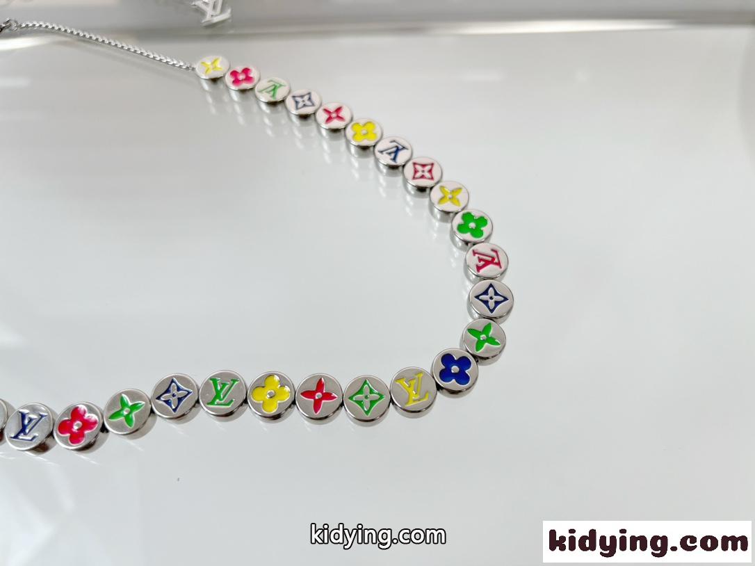 おしゃれ 可愛い コリエ・モノグラム カラーズ ルイ・ヴィトン ネックレス コピー-4