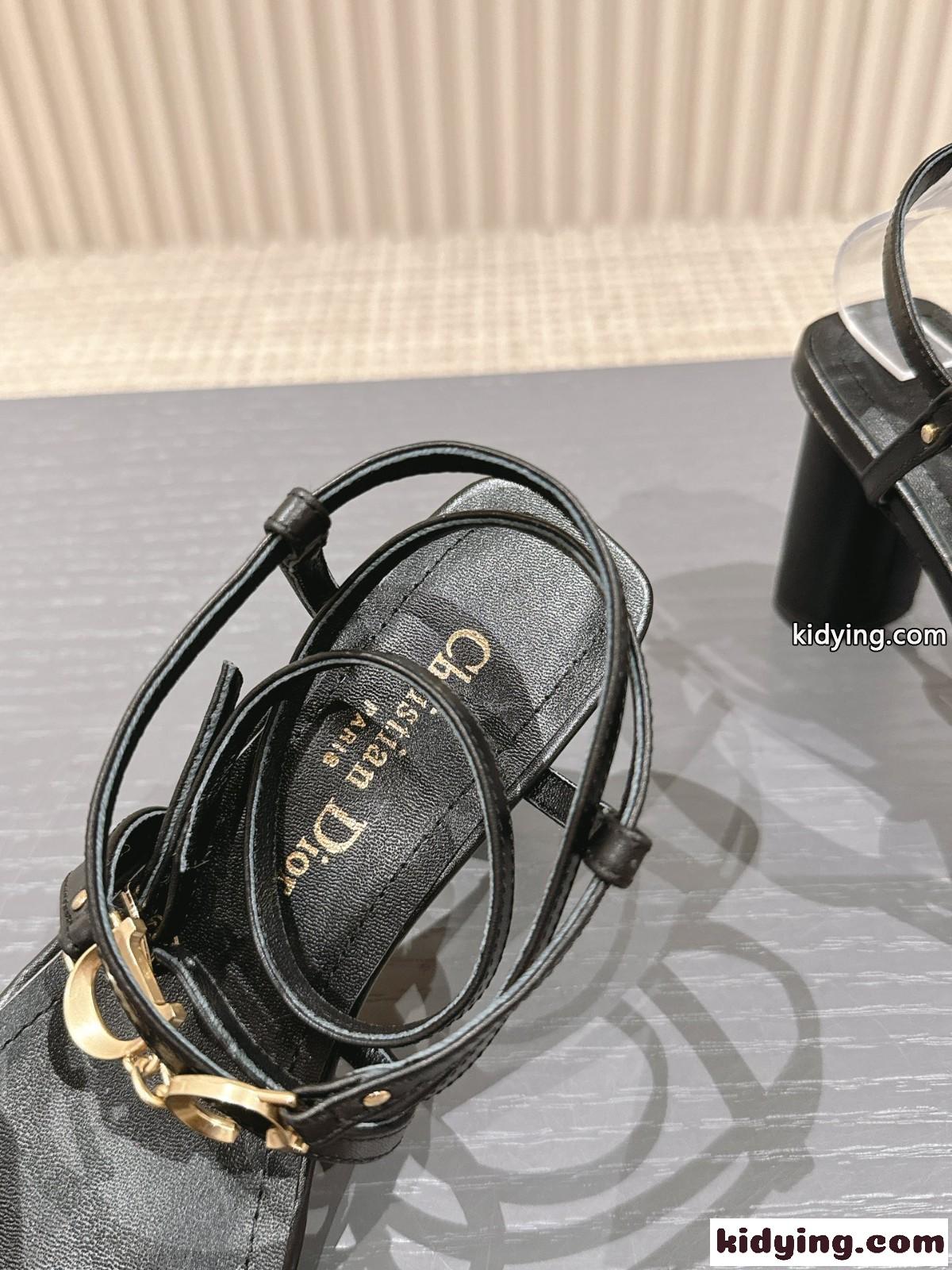 洗練されたCest Dior ヒールサンダル クリスチャン・ディオール サンダル コピー ブラック-3