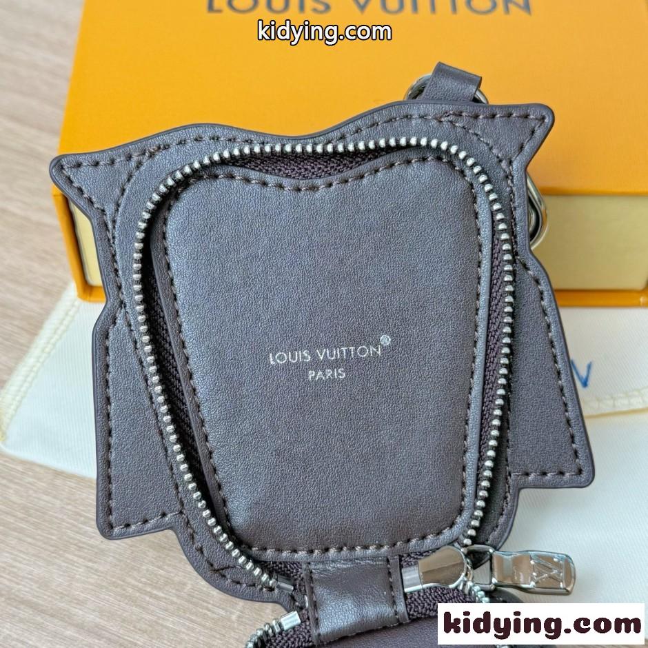 バッグチャーム･LV オウル ルイ・ヴィトン キーホルダー 偽物 ブラウン-3