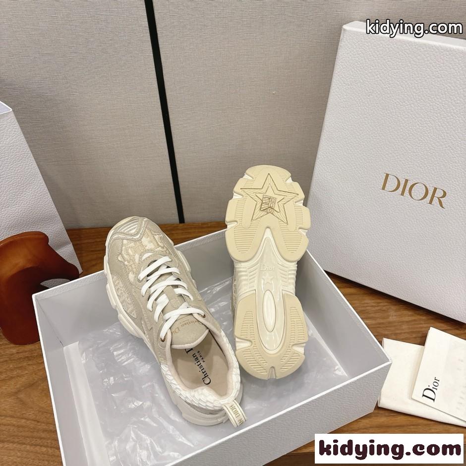 人気 スタイリッシュ クリスチャン・ディオール Dior Vibe スニーカー スーパーコピー ベージュ-1