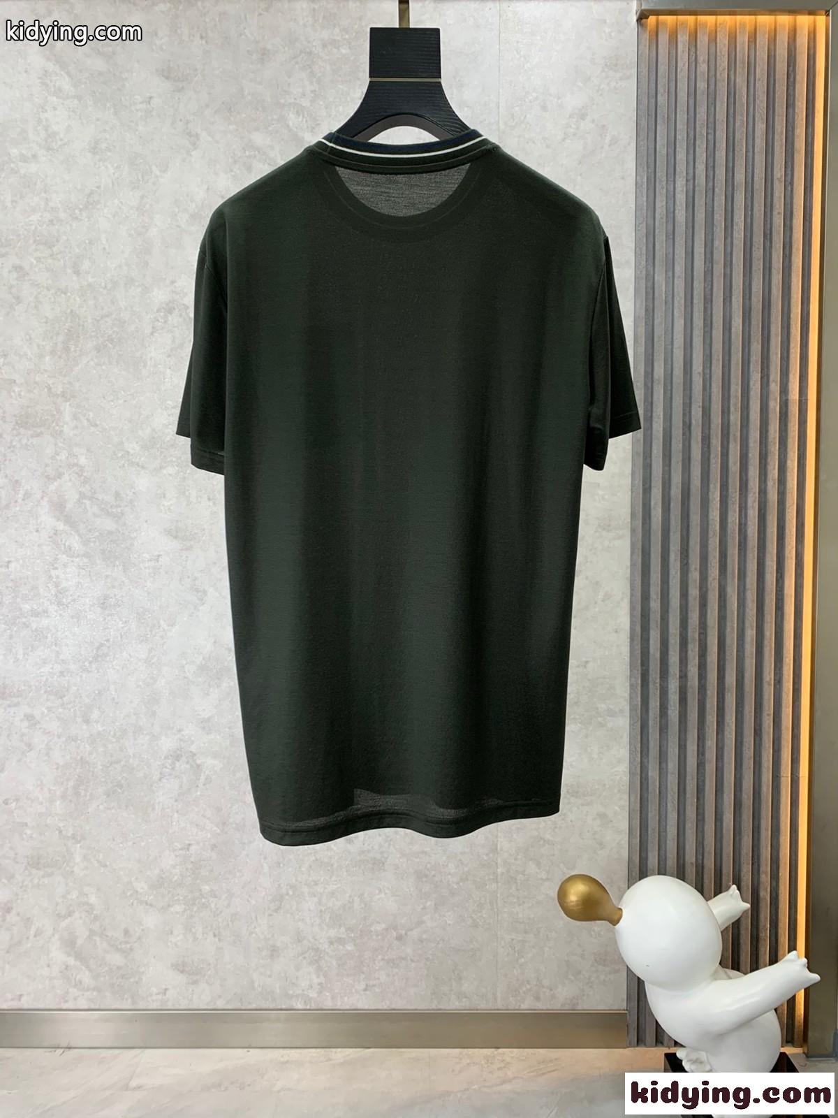 カジュアル サルヴァトーレ・フェラガモ Tシャツ コピー 着回し クルーネック 半袖Tシャツ-1