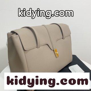 セリーヌ バッグ 大きさコピー セリーヌsoft16大型ライチ柄グレー 大きなバッグの容量が感動的だ-3