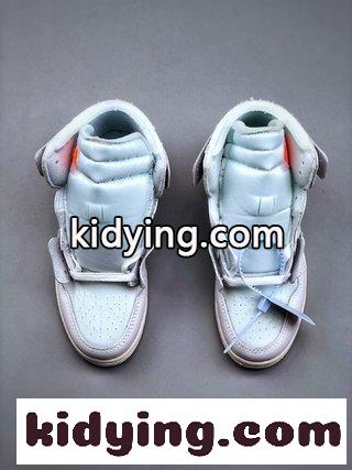 ​Air Jordan 1 x OFF-WHITE 白連名  靴のネット紗 踵香港宝などの大部分の材料を購入する オフホワイト 新作 シューズ コピー-1