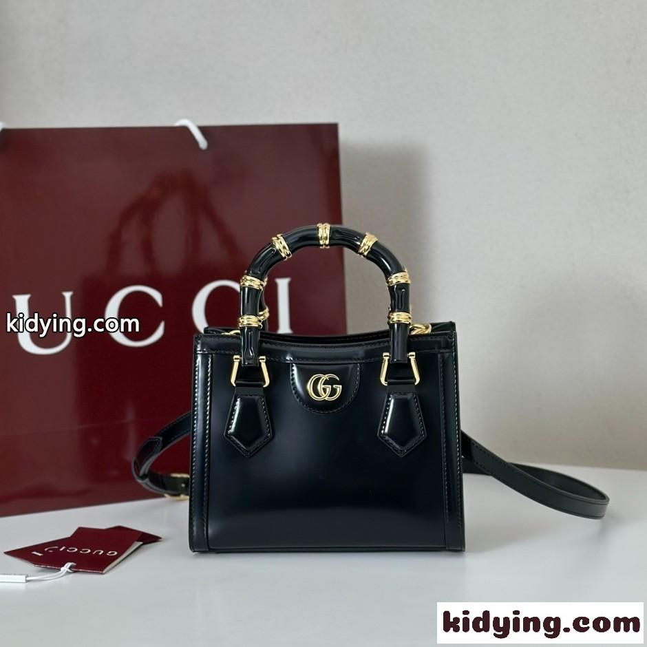 GUCCI ダイアナ スモール トートバッグ グッチ スーパーコピー 832936 ブラック-0