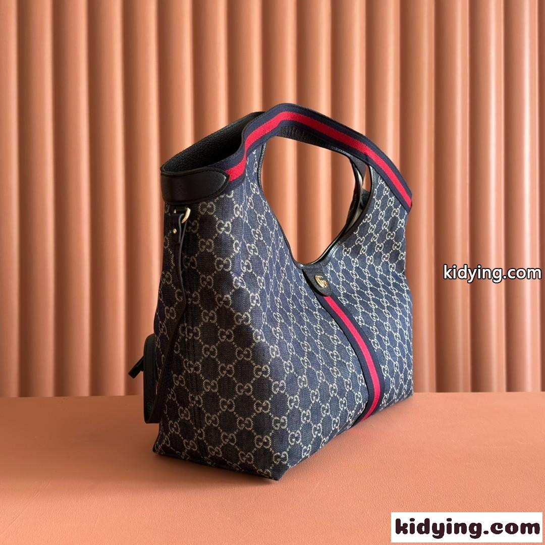 26新作 GUCCI グッチ ジリオ ラージ トートバッグ スーパーコピー 853971 ブルー-4