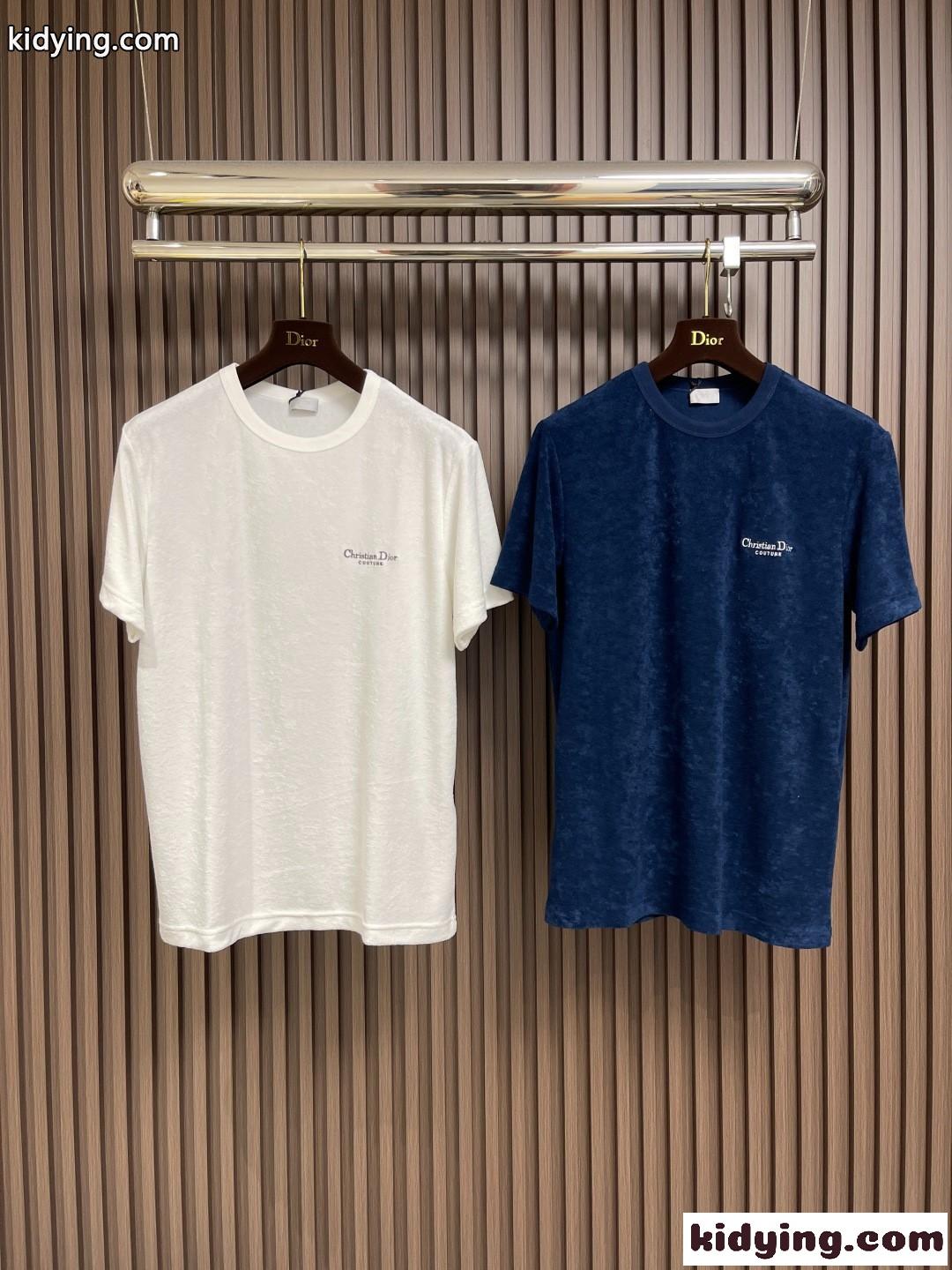 クリスチャン・ディオール Tシャツ 偽物 洗練された クルーネック 半袖Tシャツ コットン-1
