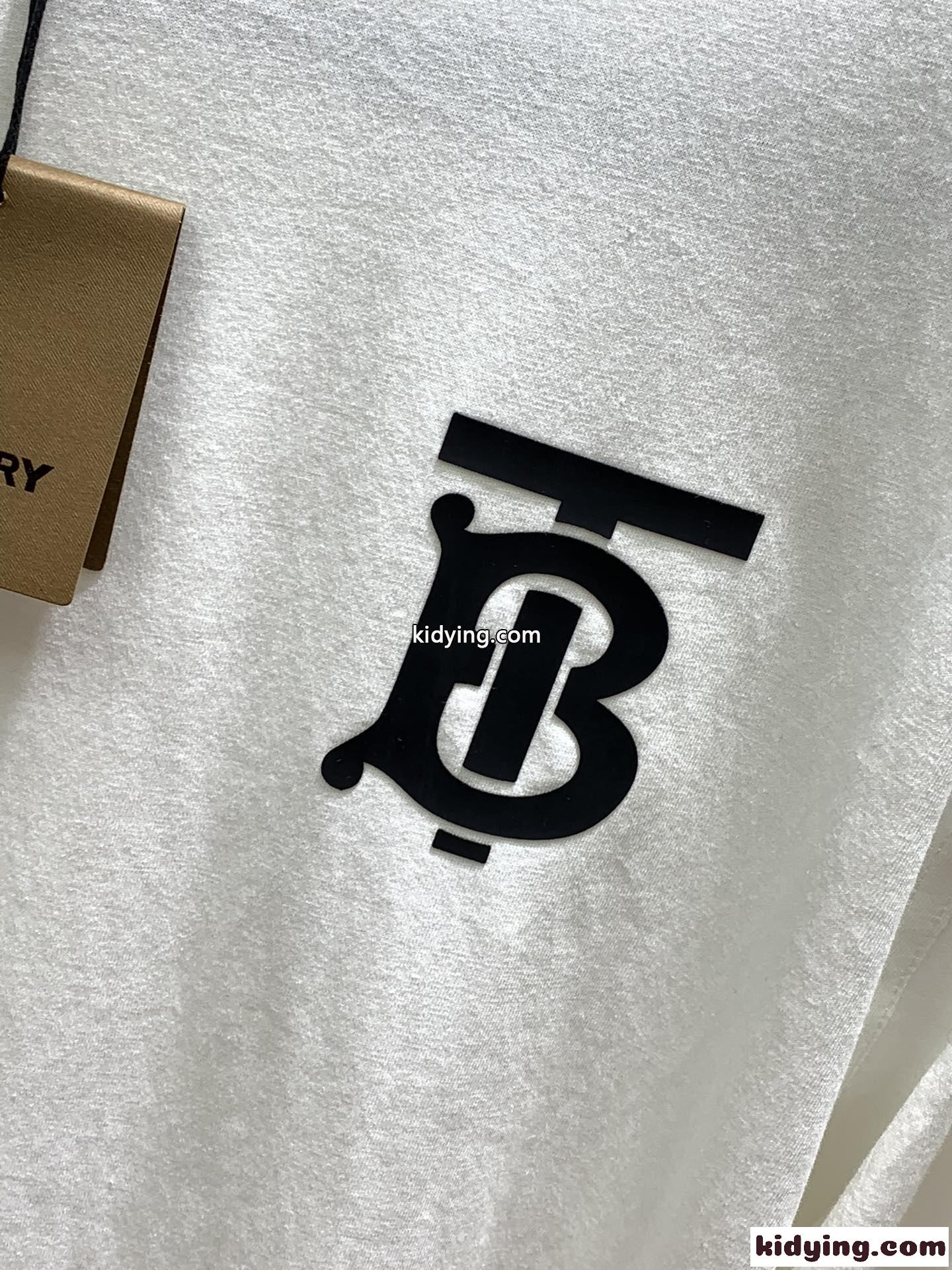 定番 カジュアル ロゴ 長袖Tシャツ バーバリー Tシャツ コピー ホワイト-2