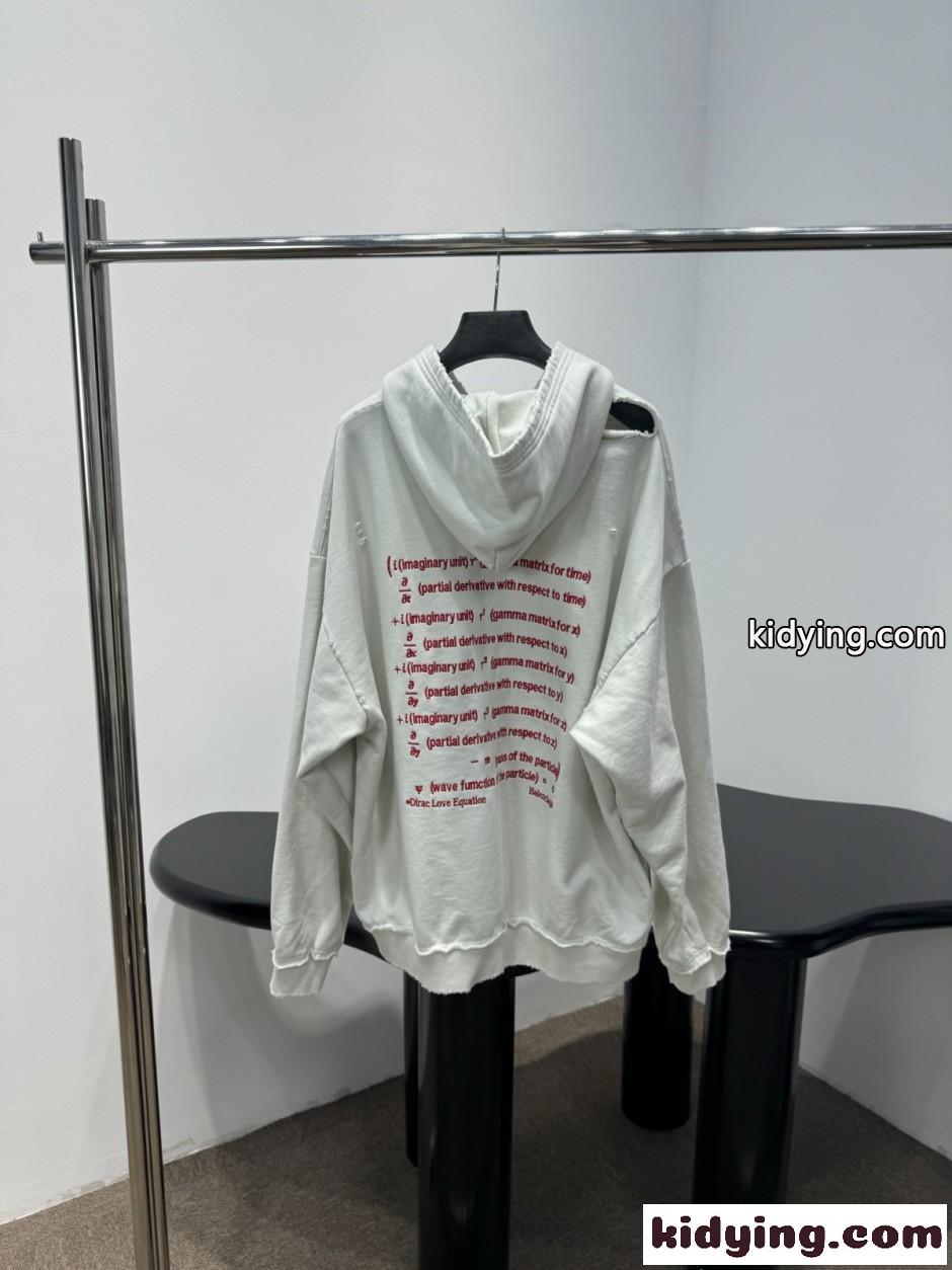 バレンシアガ パーカー コピー ユニセックス 刺繍入り ジップアップ フーディー-1