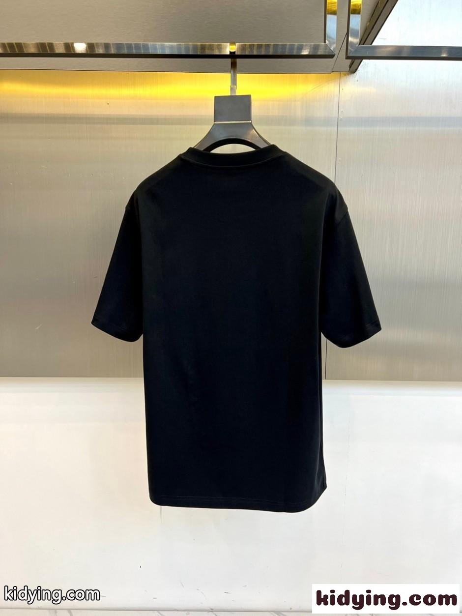 目を惹く プリント 半袖Tシャツ ドルチェ&ガッバーナ Tシャツ 偽物 ブラック-3