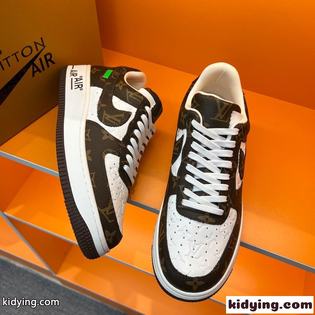 おしゃれ 人気 LV x OFF-WHITE x Nike メンズ オフホワイト スニーカー コピー ベーシック スポーツシューズ-0